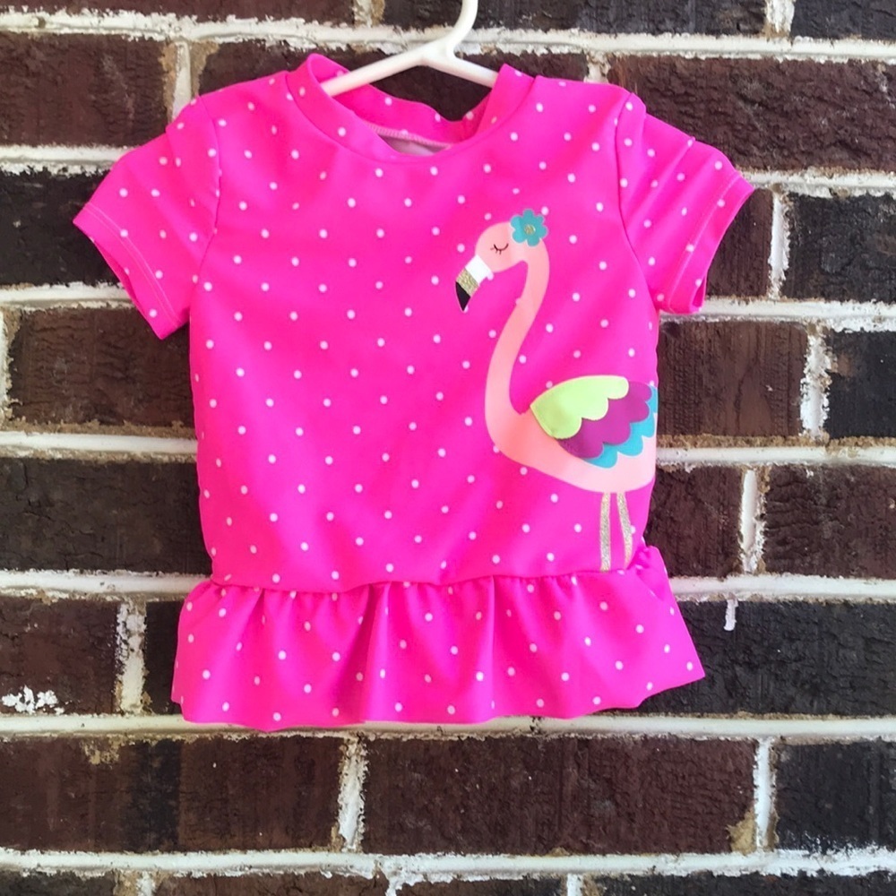 Carter’s swim girls rash guard, Sz 18 mos